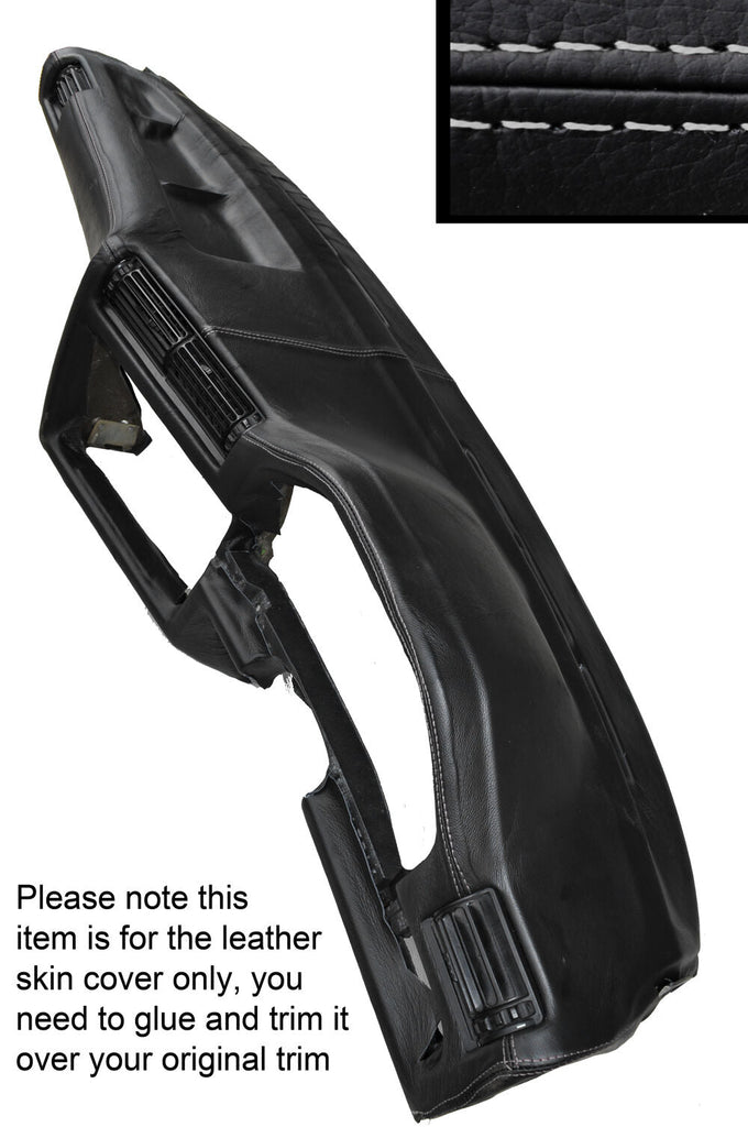 GREY STITCH DASH DASHBOARD LEATHER SKIN COVER FITS BMW 3 SERIES E30 1981-1992