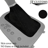 BLACK STITCHING REAL SUEDE AUTOMATIC GEAR GAITER FOR SEAT LEON MK2 2010-2012