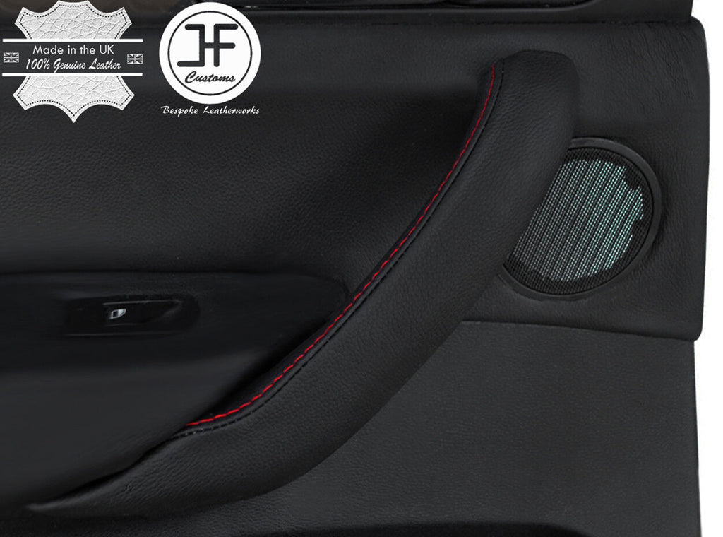 RED STITCH 1X PASSENGER DOOR HANDLE TRIM LEATHER COVER FITS BMW X4 F26 14-18