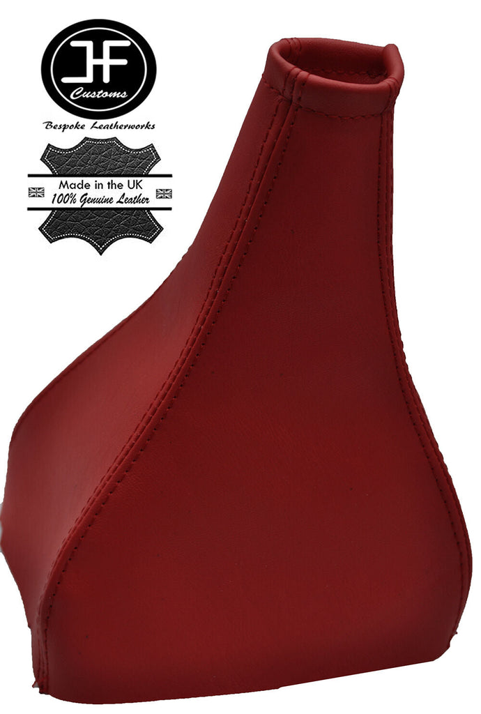 D RED LEATHER MANUAL GEAR STICK GAITER FITS OPEL VAUXHALL CORSA C 2000-2006
