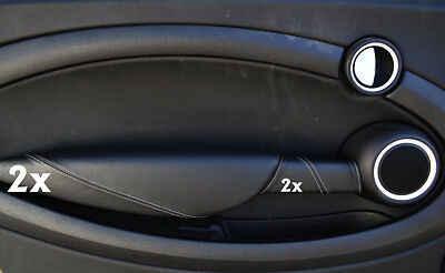 FITS BMW MINI COOPER 07+ 2x PANTHER 2 x HANDLE COVERS grey CUSTOM NEW MADE IN UK