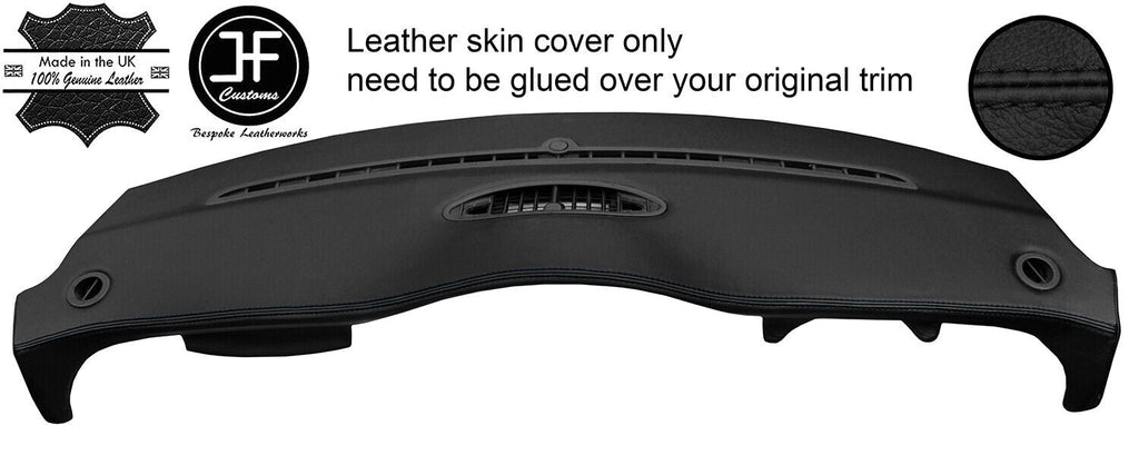 BLACK STITCH TOP DASH REAL LEATHER COVER FOR BMW MINI R50 R52 R53 04-06 FACELIFT
