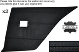 BLACK STITCH 2X REAR DOOR CARD SKIN COVERS FITS PEUGEOT 309 85-93 3 DOOR