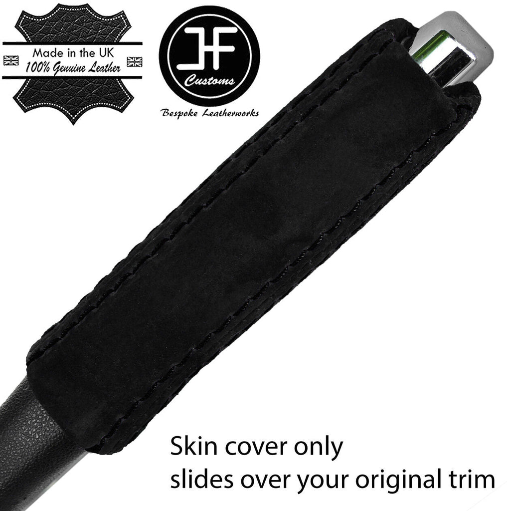 BLACK STITCH HANDBRAKE HANDLE SUEDE COVER FITS MERCEDES A CLASS W169 2004-2012