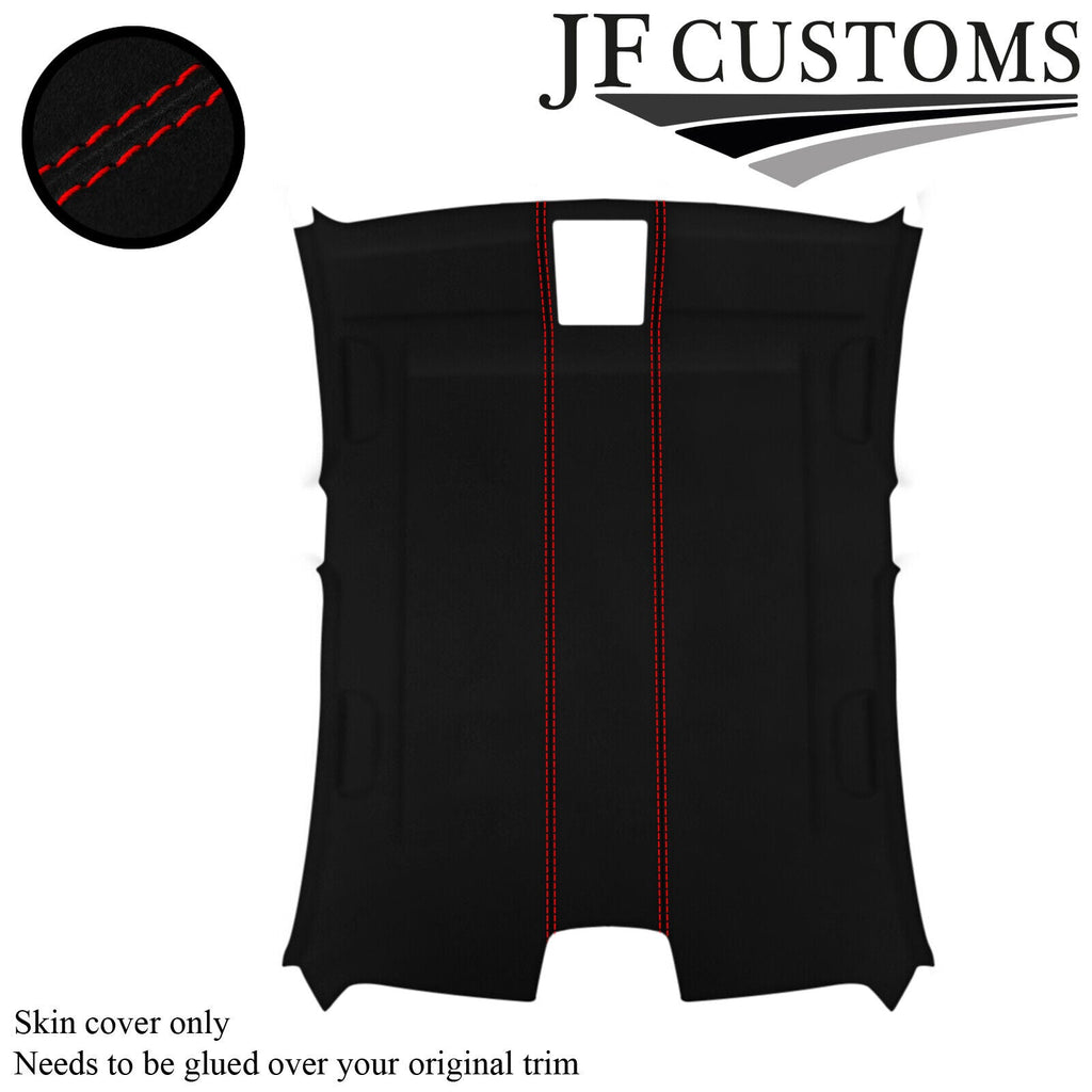 RED STITCH SUEDE ROOF HEADLINER COVER FOR BMW F30 11-19 SALOON 5DR CUSTOM NEW