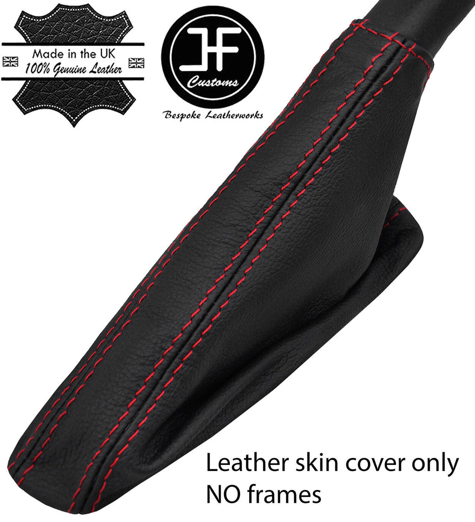 RED STITCH LEATHER HANDBRAKE GAITER FITS LAND CRUISER PRADO COLORADO 03-09