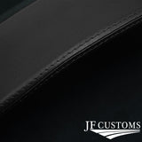 BLACK LEATHER SPEEDO SURROUND COVER FOR PORSCHE CAYMAN 987 05-12 JF2 CUSTOM NEW