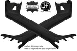 BLACK & BLACK 2X A PILLAR 2 TONE REAL LEATHER COVERS FITS BMW Z4 E89 2009-2017