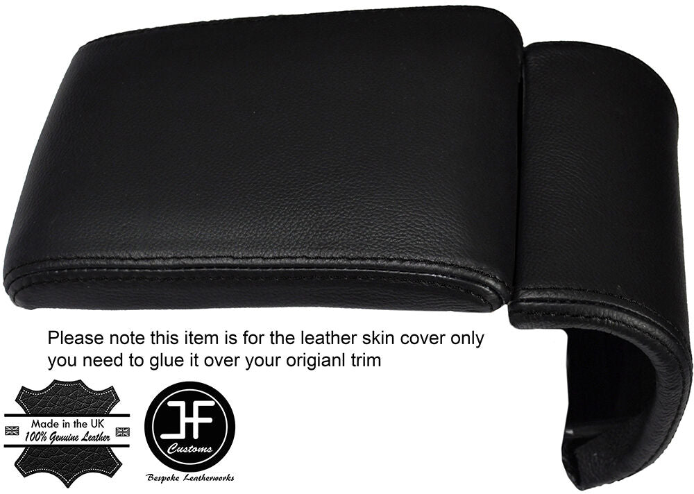 BLACK STITCHING LEATHER ARMREST COVER FITS ALFA ROMEO GIULIETTA 2010-2016