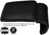 BLACK STITCHING LEATHER ARMREST COVER FITS ALFA ROMEO GIULIETTA 2010-2016