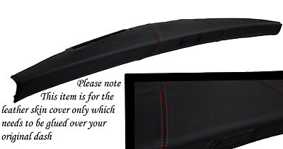 RED STITCH FITS MINI CLASSIC ROVER COOPER AUSTIN DASH LEATHER COVER ONLY