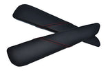 FITS BMW E46 2X DOOR ARMREST PAD COVERS red stitch CUSTOM NEW MADE IN UK