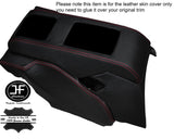 RED STITCH REAR CENTRE CONSOLE LEATHER COVER FITS PORSCHE 928 S S2 S4 STYLE 2