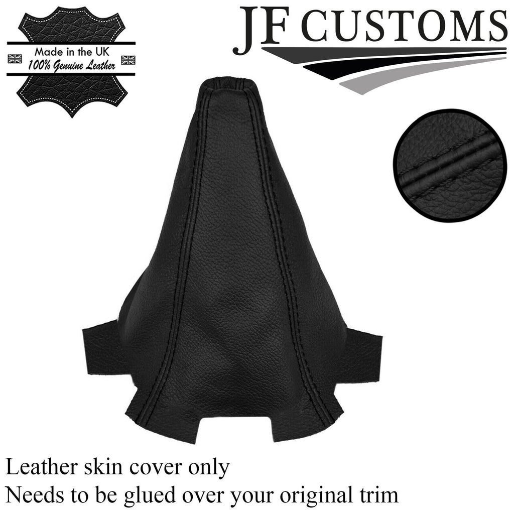 FITS HONDA ACCORD 2008-2013 IX REAL LEATHER GEAR GAITER BLACK DOUBLE STITCH