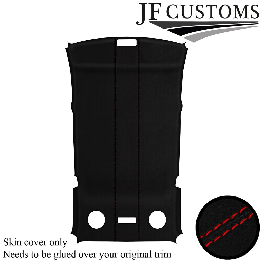 RED STITCH  SUEDE ROOF HEADLINER COVER FOR BMW 3 SERIES E36 90-99 TOURING