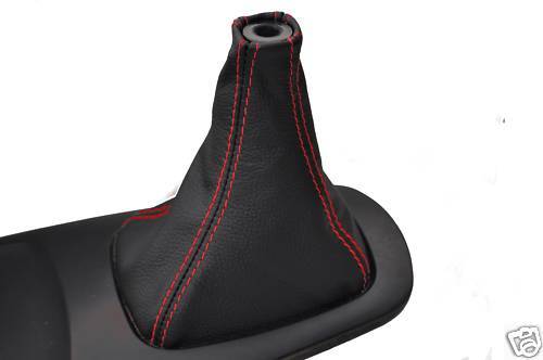 FITS MITSUBISHI GALANT 94-98 GEAR GAITER LEATHER RED ST CUSTOM NEW MADE IN UK
