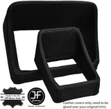 BLACK STITCH INSTRUMENT SURROUND HOOD LEATHER COVERS FITS ALFA ALFETTA GT GTV