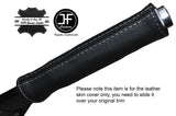 WHITE STITCHING HANDBRAKE HANDLE LEATHER COVER FITS CITROEN DS3 2009-2016