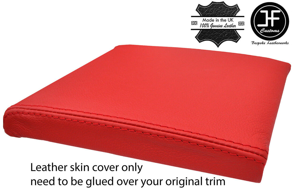RED CONSOLE CUBBY BOX LID TOP GRAIN LEATHER COVER FITS RANGE ROVER P38 94-02