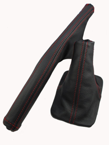 FITS TOYOTA CELICA B RED STITCH GEAR+HANDBRAKE GAITER 94-98 CUSTOM NEW