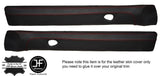 RED STITCH 2X TOP FRONT DOOR CAPPINGS LEATHER COVERS FITS BMW E24 HIGHLINE