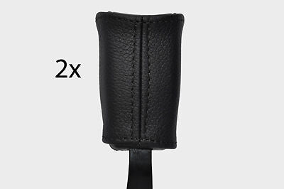 black stitch FITS TOYOTA MR2 MK3 00-05 2X SEAT BELT STALK LEATHER COVERS