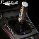 TRI STITCH LEATHER & SUEDE GEAR HANDBRAKE CENTRE CONSOLE COVER FOR BMW E30 84-91