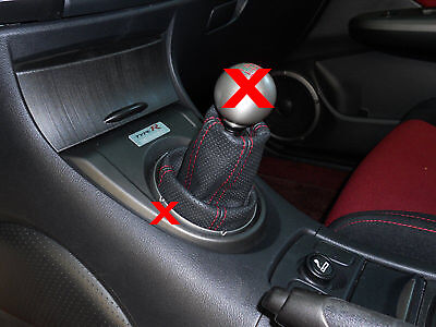 FITS HONDA CIVIC TYPE R 2007-2013 PERFORATED LEATHER GAITER SHIFT BOOT RED