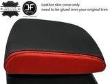 BLACK RED  2 TONE ARMREST LID REAL LEATHER COVER FOR SUZUKI GRAND VITARA 06-15