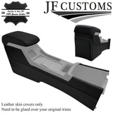 BLACK STITCH LEATHER CENTRE CONSOLE+ARMREST COVERS FOR MITSUBISHI EVO X 10 08-16