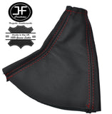 RED STITCH FOR HYUNDAI COUPE 1996-2001 HANDBRAKE COVER GAITER REAL LEATHER