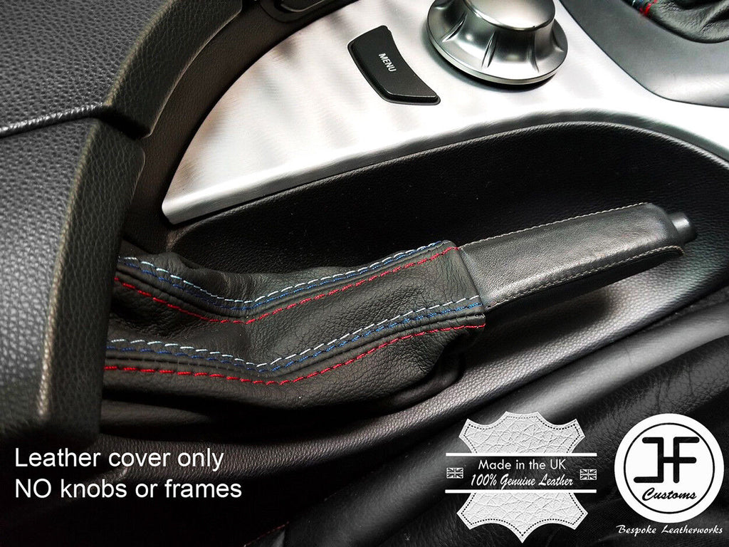 TOP GRAIN LEATHER TRI STITCHING HANDBRAKE GAITER FOR BMW 5 SERIES E60 E61 03-07