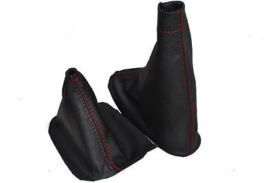 92-98 FITS DODGE VIPER SHIFT+ E BRAKE BOOT RED STITCH CUSTOM NEW MADE IN UK