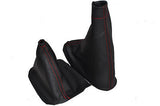92-98 FITS DODGE VIPER SHIFT+ E BRAKE BOOT RED STITCH CUSTOM NEW MADE IN UK