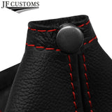 RED STITCH GEAR HANDBRAKE GAITERS FITS ALFA ROMEO 159 2005-2011 REAL LEATHER