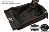 RED STITCH REAL LEATHER MANUAL GEAR GAITER FITS SEAT IBIZA CORDOBA 2002-2008