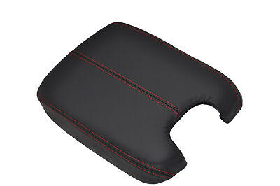 FITS HONDA ACCORD 2008+ ARMREST COVER REAL LEATHER red stitching CUSTOM NEW