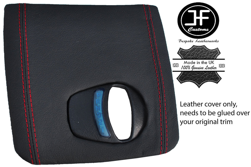 RED STITCH AUTOMATIC GEAR SURROUND LEATHER COVER FITS TRIUMPH 2000 MK2