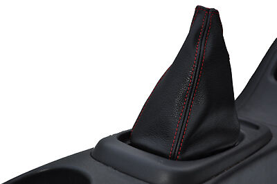 FITS VAUXHALL AGILA 00-05 LEATHER GEAR GAITER red st CUSTOM NEW MADE IN UK