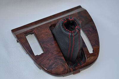 red stitch FITS VOLVO V90 S90 960 940 LEATHER GEAR GAITER SHIFT BOOT CUSTOM NEW