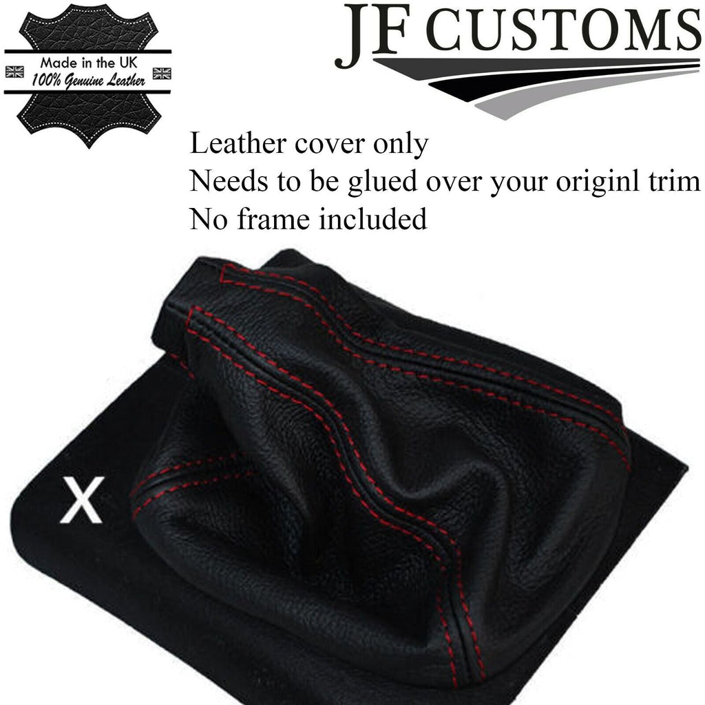 RED STITCH LEATHER GEAR LEVER GAITER FOR VOLKSWAGEN VW GOLF MK2 MK3 83-97