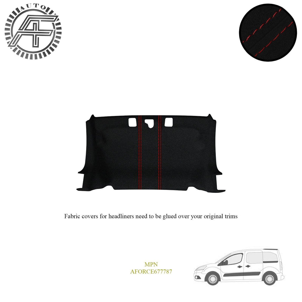 LUXE SUEDE HEADLINER COVER FOR PEUGEOT PARTNER 850 5 DOOR PANEL VAN 2008-2018