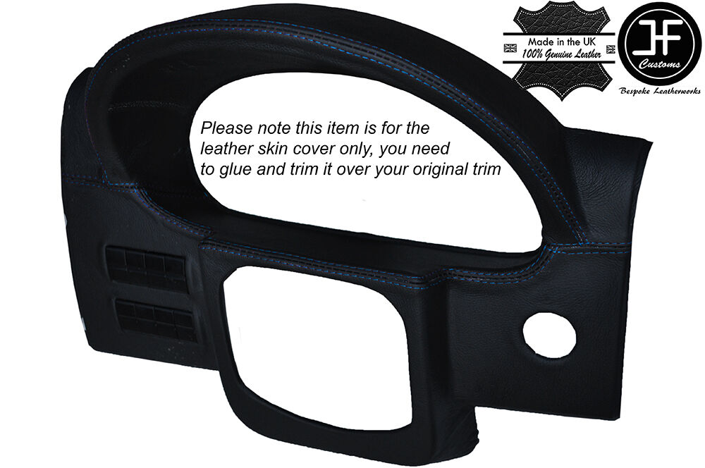 BLUE STITCH SPEEDO DASH TRIM LEATHER COVER FITS MERCEDES SPRINTER MK2 II 06-15
