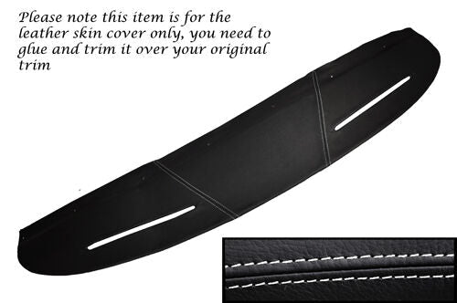 WHITE STITCHING TOP DASH DASHBOARD LEATHER SKIN COVER FITS MG MGB GT CUSTOM NEW
