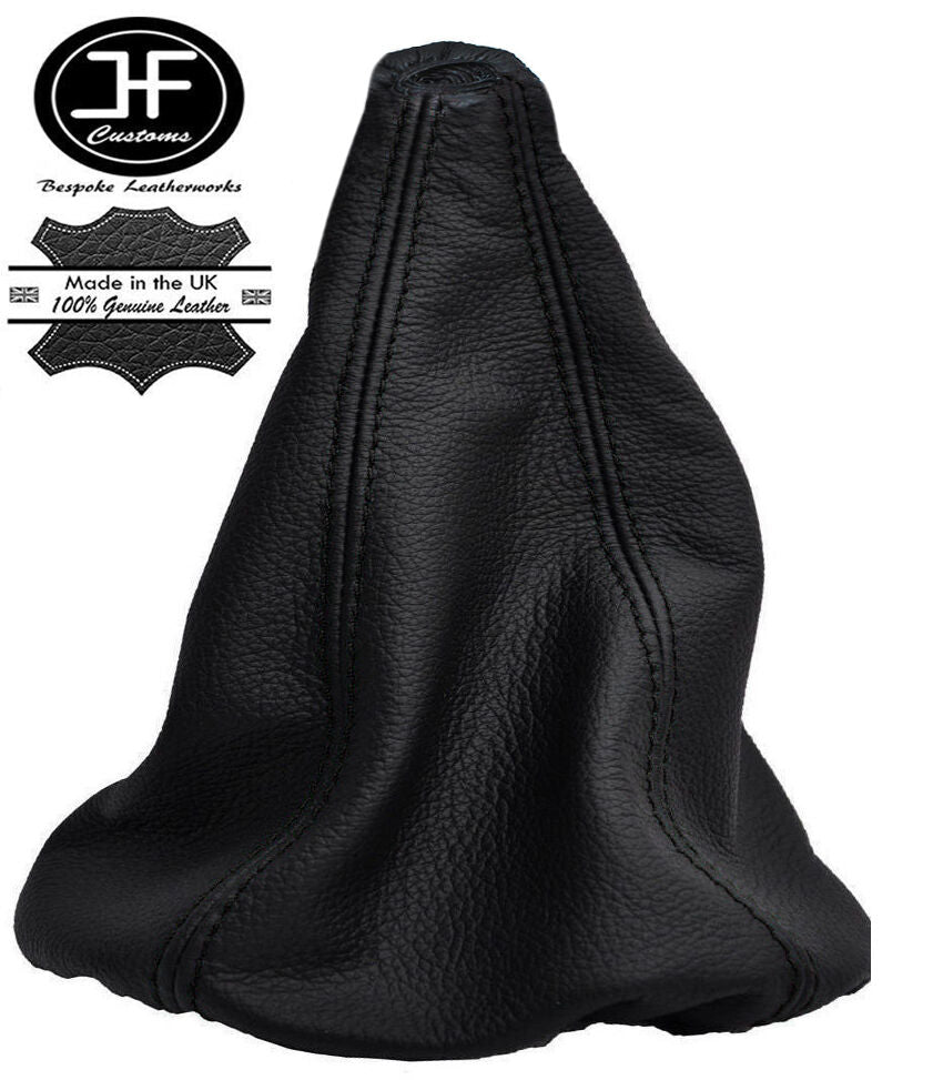 BLACK STITCH FITS PEUGEOT PARTNER MK1 FL 2002-2007 GEAR STICK GAITOR LEATHER
