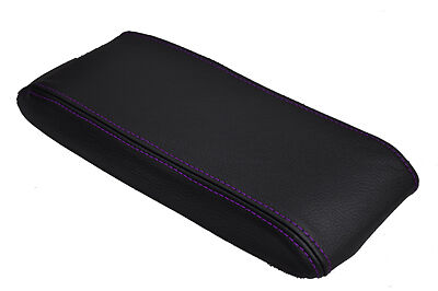 FITS MITSUBISHI EVO 1 2 3 ARMREST LID COVER purple stitch CUSTOM NEW MADE IN UK