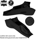 BLACK STITCH CENTRE CONSOLE TUNNEL LEATHER COVER FOR PEUGEOT 206 1998-2012