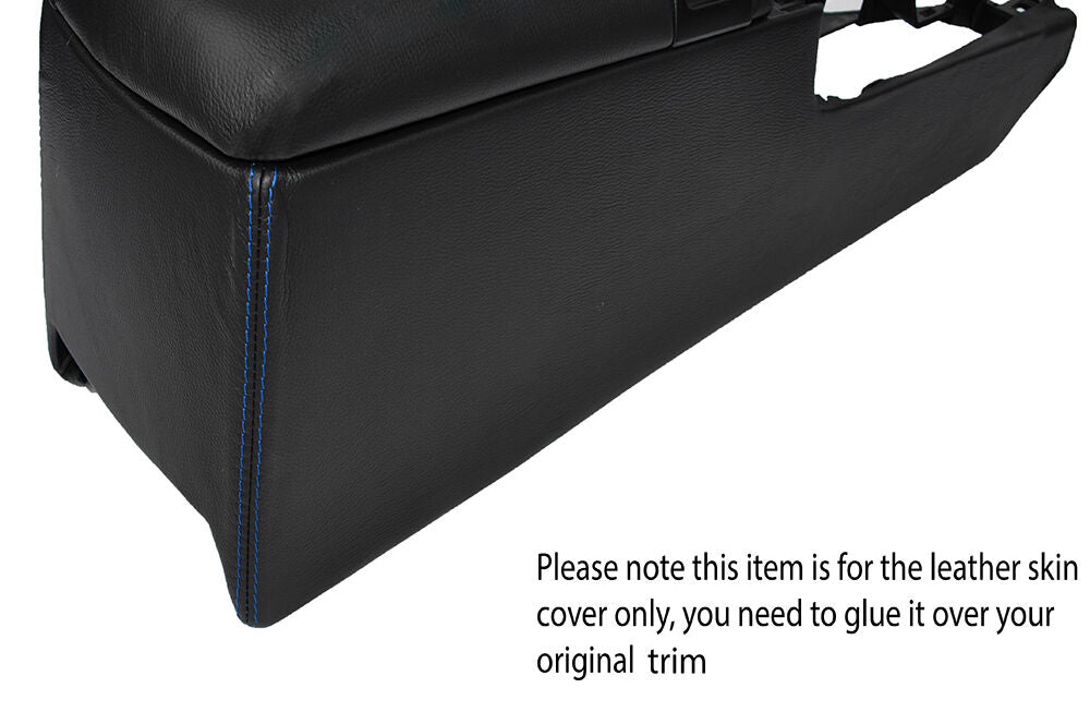 BLUE STITCH UNDER ARMREST CONSOLE SKIN COVER FITS TOYOTA SUPRA MK4 1993-2002