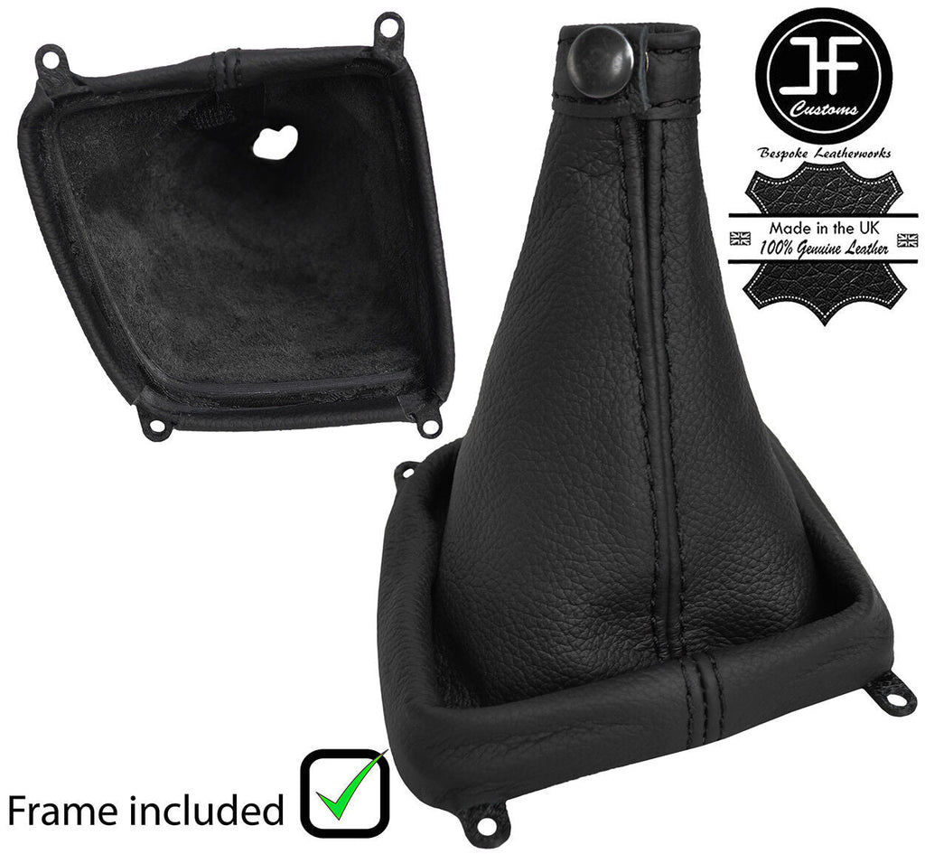 BLACK STITCH LEATHER MANUAL GEAR GAITER+PLASTIC FRAME FOR KIA SEDONA 2007-2011