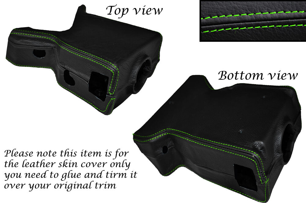 GREEN STITCH STEERING SHROUD SKIN COVER FITS LAND ROVER DEFENDER 90 110 83-06